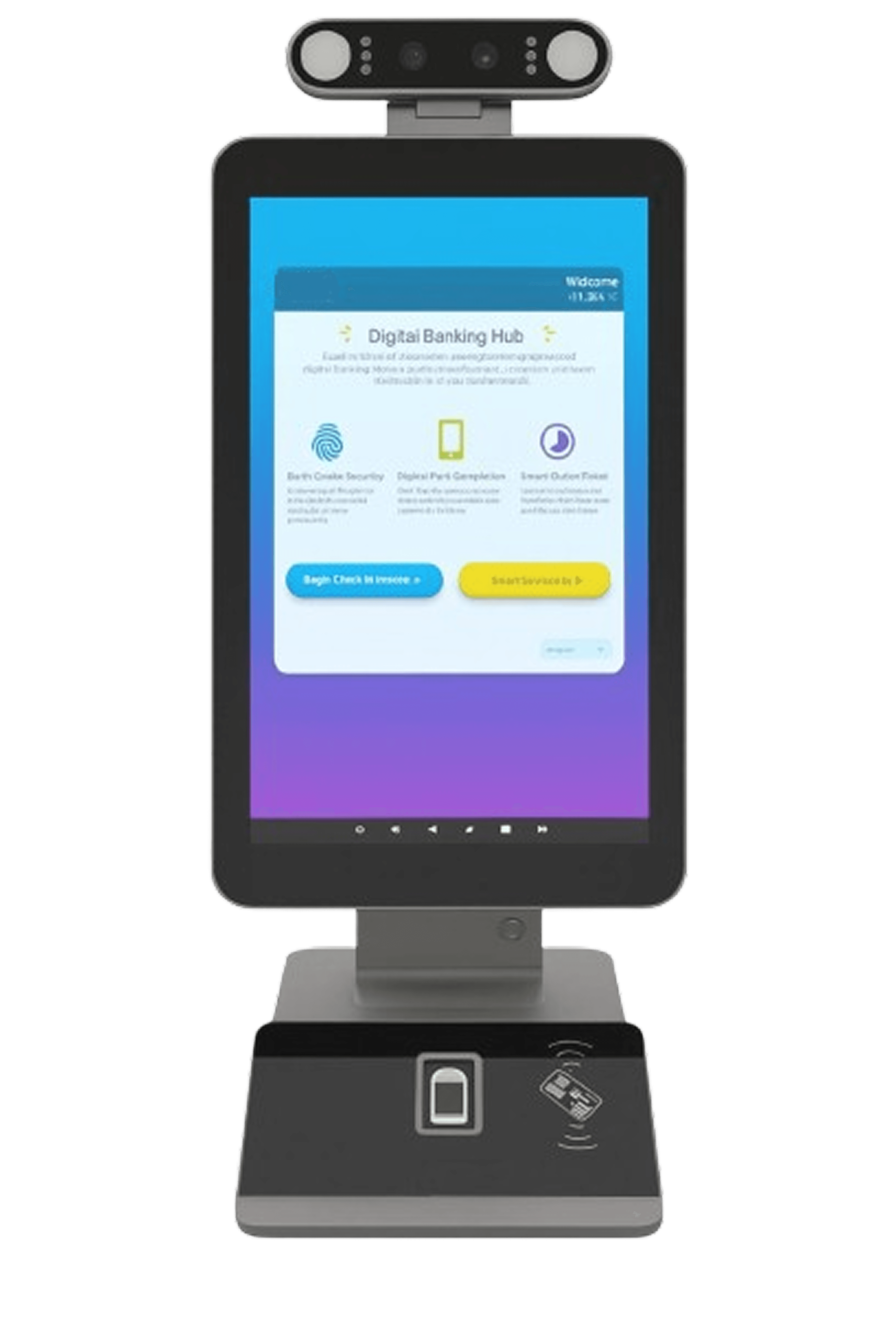 GiTLog Console kiosk with camera and card reader